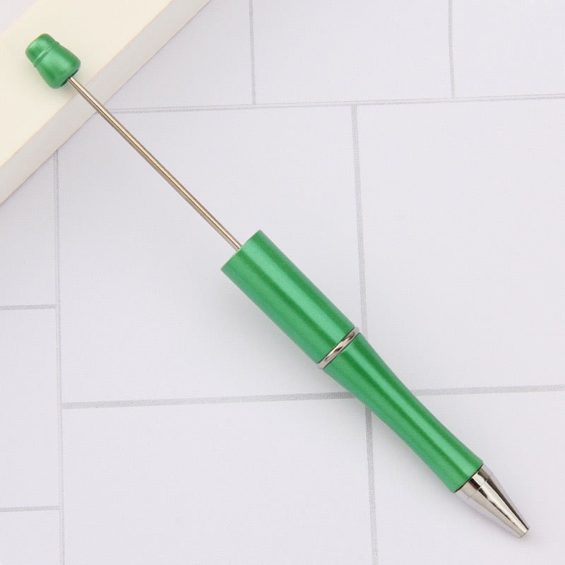 153C.Green Beadable DIY pen - Romo bead
